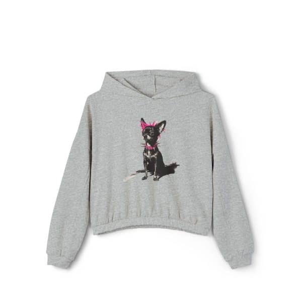 Punky Dog Women's Cinched Bottom Hoodie