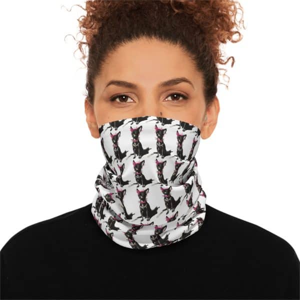 Punky Dog Winter Neck Gaiter With Drawstring - Image 3