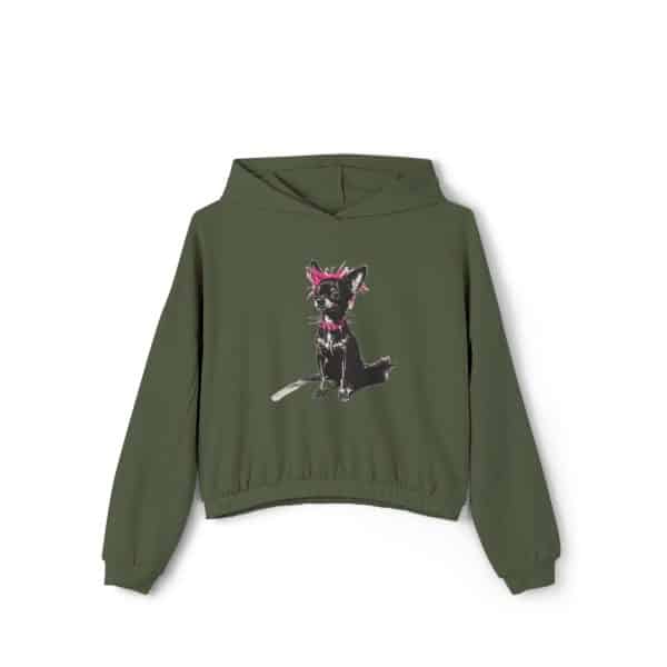 Punky Dog Women's Cinched Bottom Hoodie - Image 9