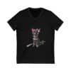 Punky Dog Unisex Jersey Short Sleeve V-Neck Tee - Image 5