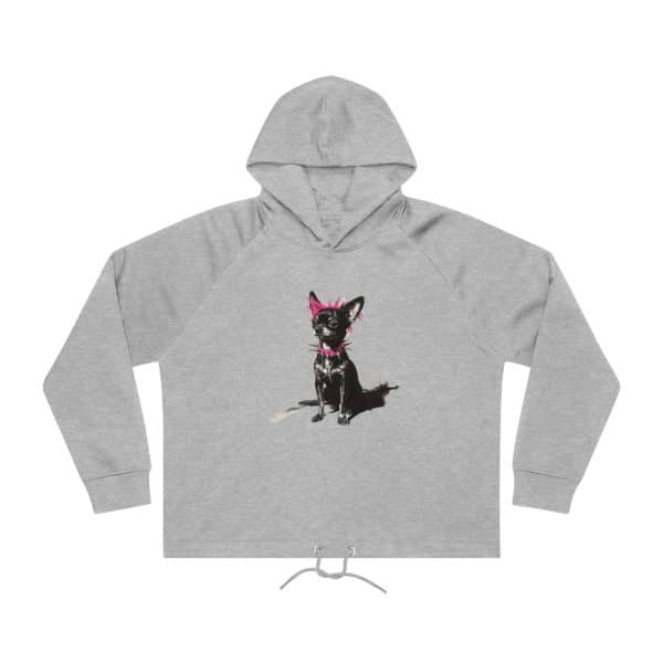 Punky Dog Women's Bower Cropped Hoodie Sweatshirt - Image 7