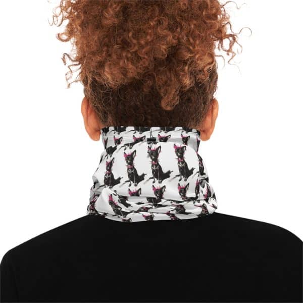 Punky Dog Winter Neck Gaiter With Drawstring - Image 4