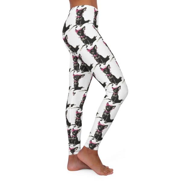 Punky Dog Women's Casual Spandex Leggings (AOP) - Image 4