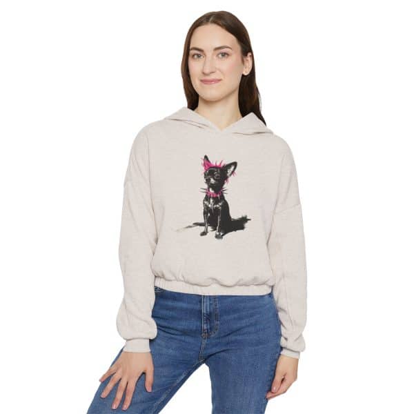 Punky Dog Women's Cinched Bottom Hoodie - Image 15