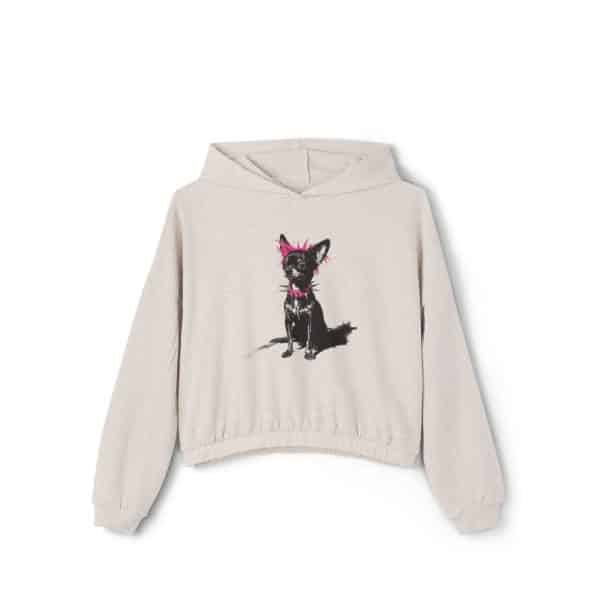 Punky Dog Women's Cinched Bottom Hoodie - Image 13