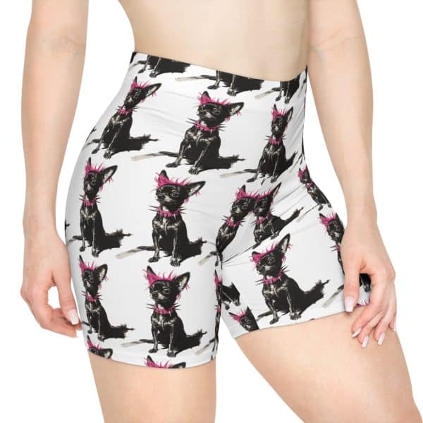 Punky Dog Women's Biker Shorts (AOP) - Image 3