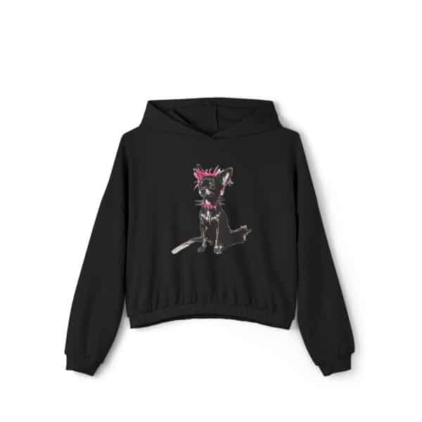 Punky Dog Women's Cinched Bottom Hoodie - Image 5