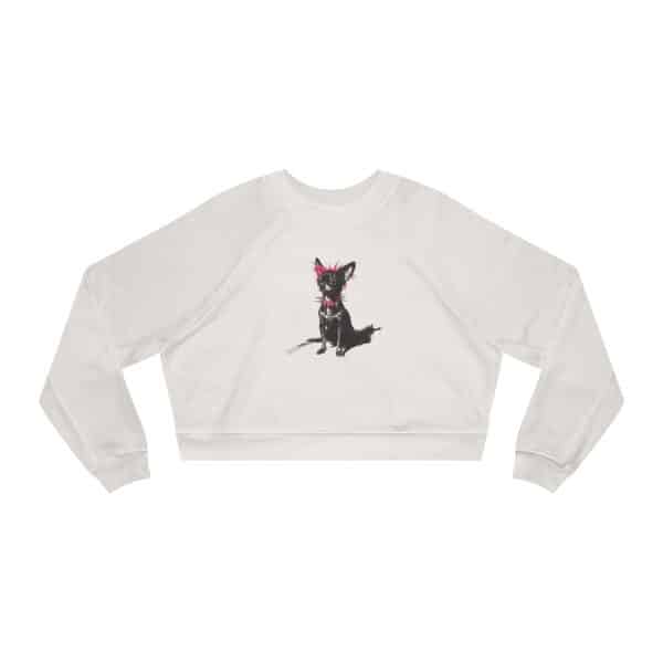 Punky Dog Women's Cropped Fleece Pullover