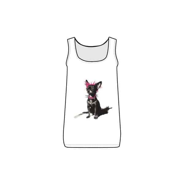 Punky Dog Women's Baby Rib Tank - Image 3