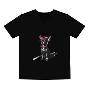 Punky Dog Men's Staple V Neck Tee