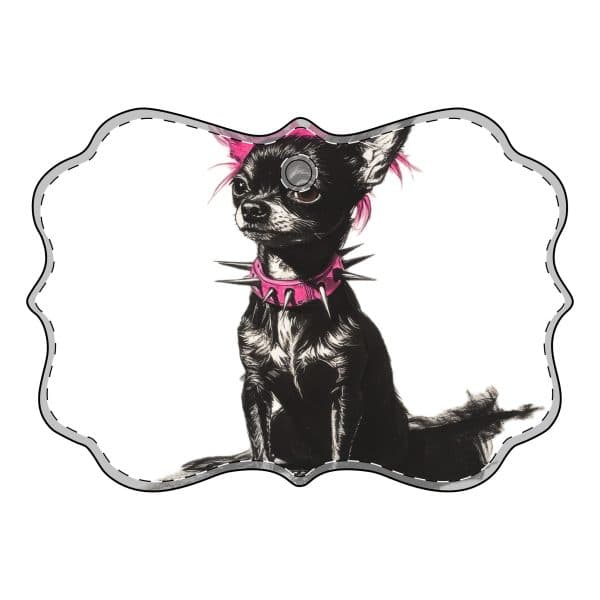 Punky Dog Acrylic Ornaments (Multi-shape) - Image 2